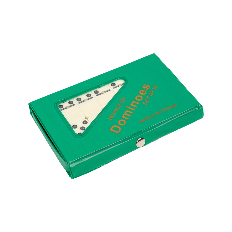 Duplex sex dominoes tegulis pro adultis & haedos cum viridi PVC casu