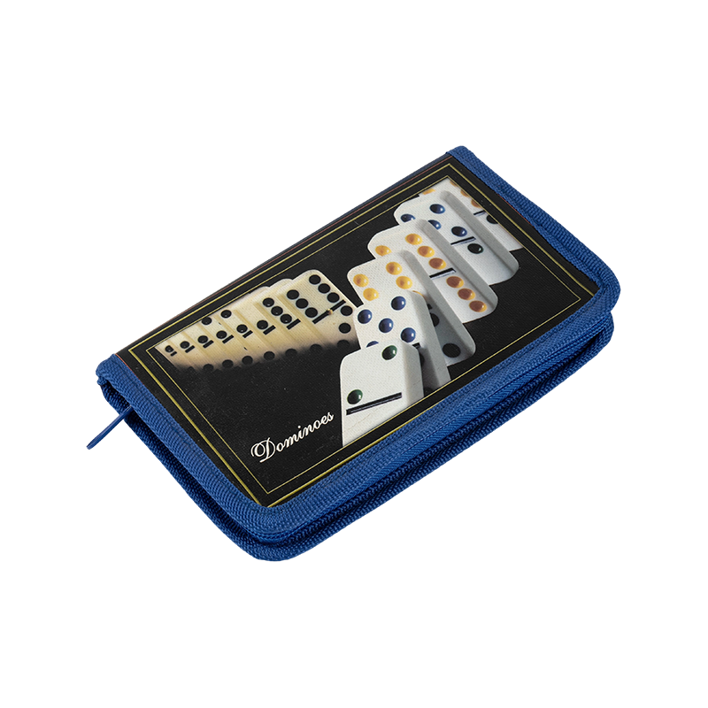 Portable duplici sex dominoes in blue pariete casu