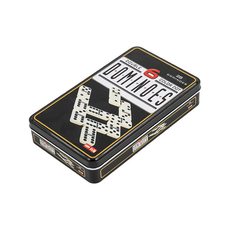 Portable Collection of ferrum Box Double Sex dominoes 