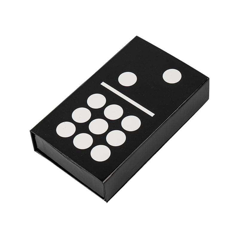 Traditional Cuban duplex novem dominoes in cardboard arca archa