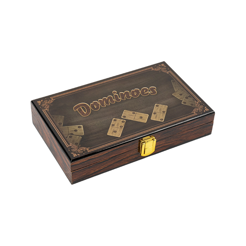 Luxuria solidum lignum buxum duplex sex dominoes