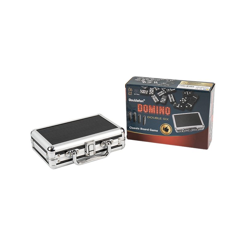 Portable duplici sex dominoes in aluminium buxum