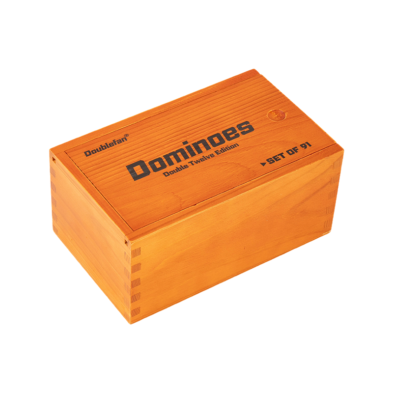 Duph duodecim Polka Dot lignea Box dominoes
